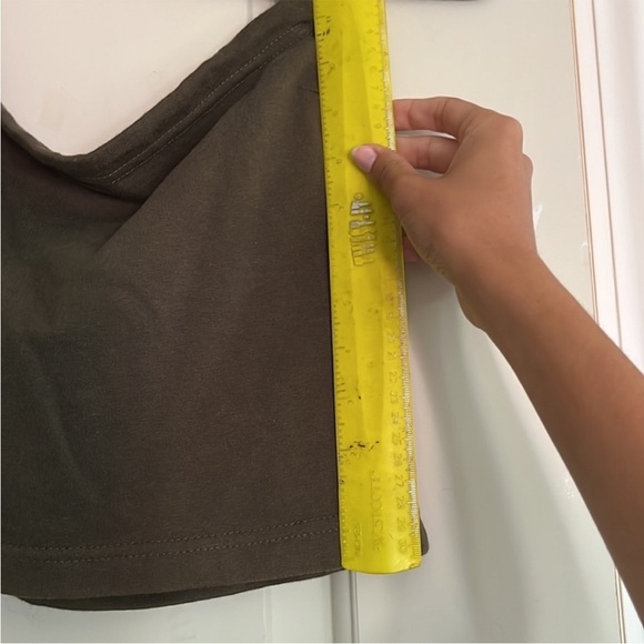 Vintage ENERGIE Y2K Women’s Crop Top Cowl Neck Halter Army GREEN size L - Picture 6 of 6